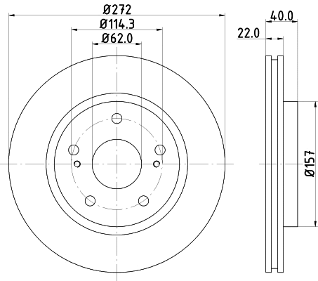 Disque de frein MINTEX MDC2777C