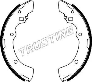Jeu de mâchoires de frein TRUSTING 064.164