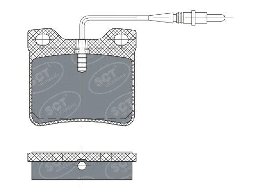 Kit de plaquettes de frein, frein à disque SCT - MANNOL SP 294 PR