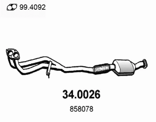 Catalyseur ASSO 34.0026