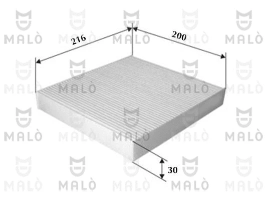 Filtre, air de l'habitacle AKRON-MALÒ 1531491
