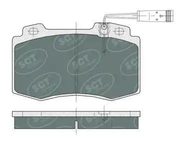 Kit de plaquettes de frein, frein à disque SCT - MANNOL SP 388 PR