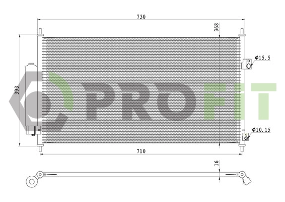 Condenseur, climatisation PROFIT 1770-0538