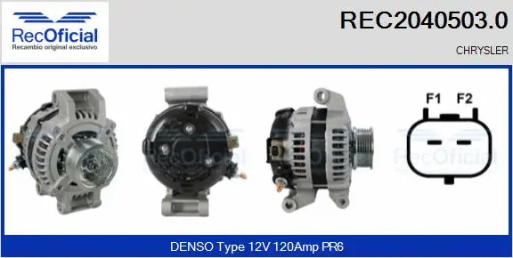 Alternateur RECOFICIAL REC2040503.0