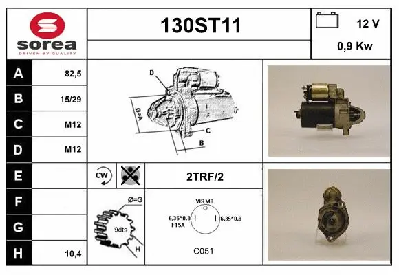 Démarreur STARTCAR 130ST11