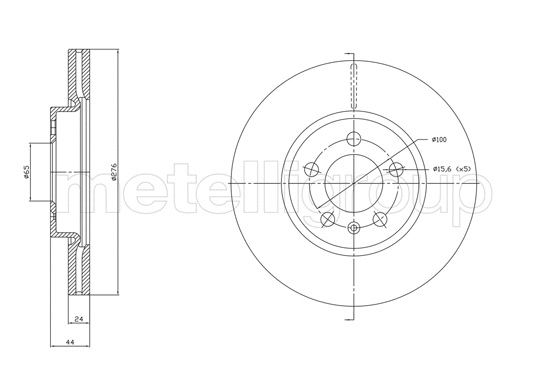Disque de frein CIFAM 800-1842C