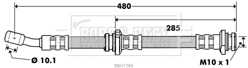 Flexible de frein BORG & BECK BBH7386