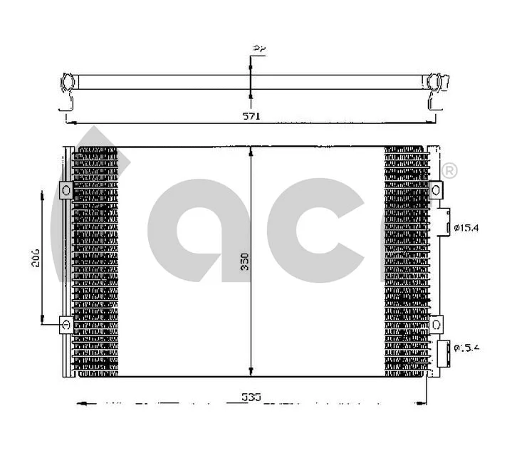 Condenseur, climatisation ACR 300412