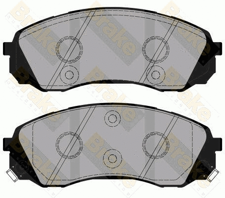 Kit de plaquettes de frein, frein à disque Brake ENGINEERING PA1876
