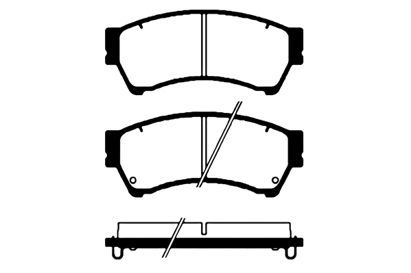 Kit de plaquettes de frein, frein à disque Technika 01802B