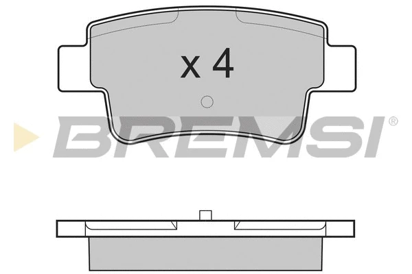 Kit de plaquettes de frein, frein à disque BREMSI BP3228