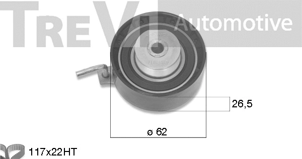 Kit de courroie crantée TREVI AUTOMOTIVE KD1476