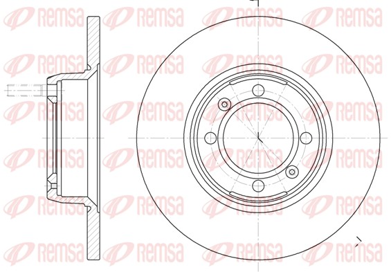 Disque de frein REMSA 6142.00
