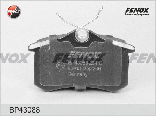 Kit de plaquettes de frein, frein à disque FENOX BP43088