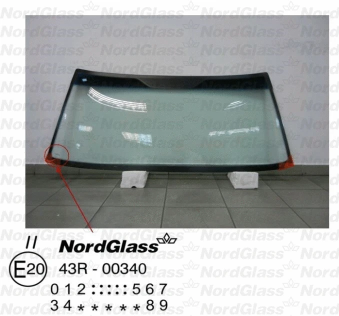 Pare-brise NORDGLASS 4045655
