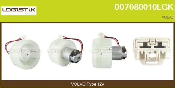 Pulseur d'air habitacle LGK 007080010LGK