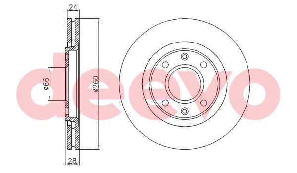 Disque de frein DEEVO BD32140