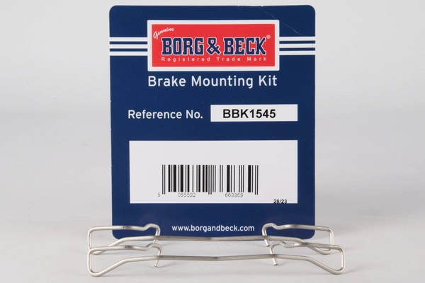 Kit d'accessoires, plaquette de frein à disque BORG & BECK BBK1545