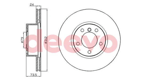 Disque de frein DEEVO BD24020