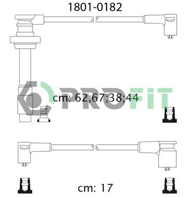 Kit de câbles d'allumage PROFIT 1801-0182