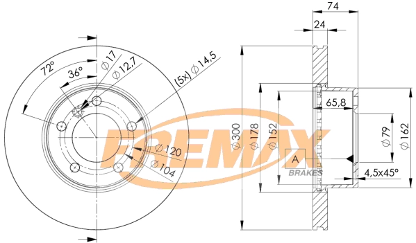 Disque de frein FREMAX BD-3405