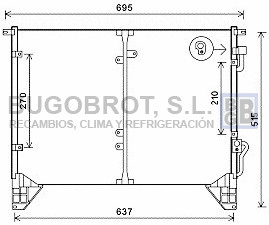 Condenseur, climatisation BUGOBROT 62-DW5116
