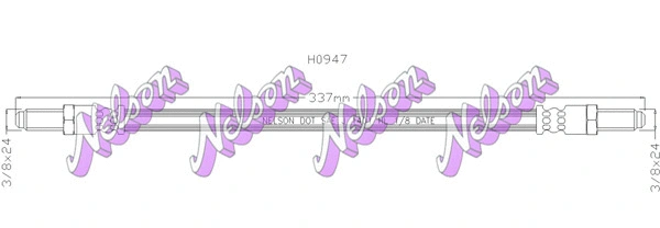 Flexible de frein KAWE H0947