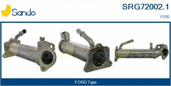 Radiateur, réaspiration des gaz d'échappement SANDO SRG72002.1
