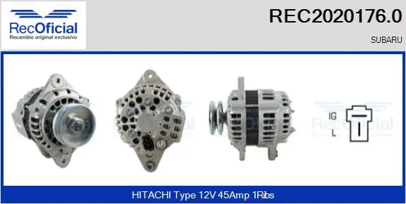 Alternateur RECOFICIAL REC2020176.0