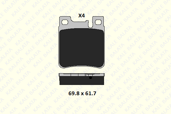 Kit de plaquettes de frein, frein à disque KALE 21305 155 04