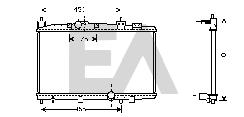 Radiateur, refroidissement du moteur EACLIMA 31R71163