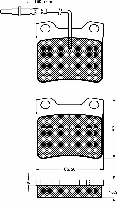 Kit de plaquettes de frein, frein à disque BSF 10495