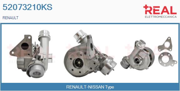 Turbocompresseur, suralimentation REAL 52073210KS