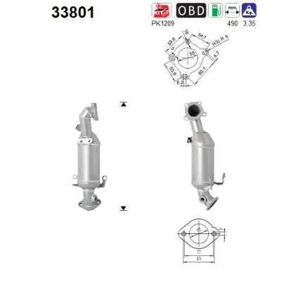 Catalyseur AS 33801