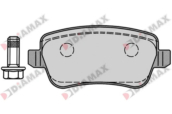 Kit de plaquettes de frein, frein à disque DIAMAX N09366