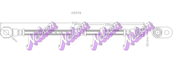 Flexible de frein KAWE H5978
