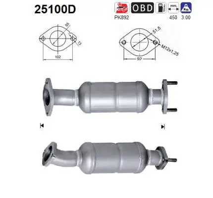 Catalyseur AS 25100D