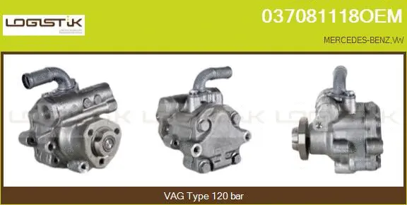Pompe hydraulique, direction LGK 037081118OEM
