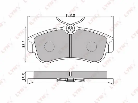 Kit de plaquettes de frein, frein à disque LYNXAUTO BD-5735