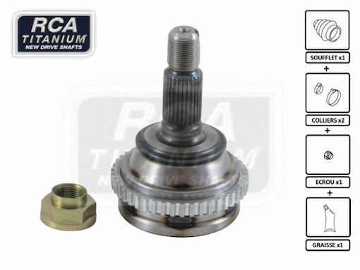Jeu de joints, arbre de transmission RCA FRANCE RV001F2A