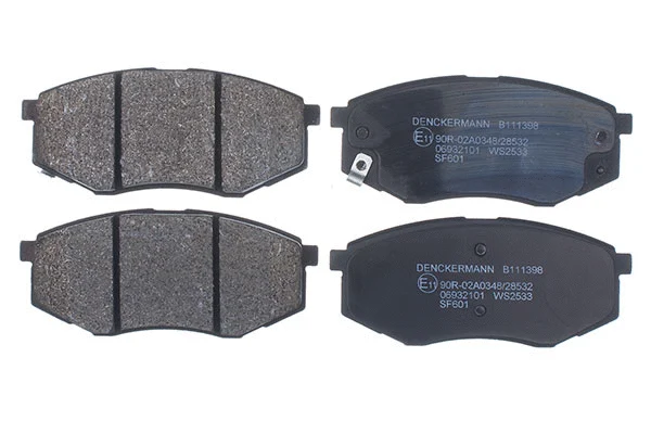 Kit de plaquettes de frein, frein à disque DENCKERMANN B111398