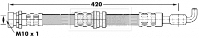 Flexible de frein BORG & BECK BBH7078