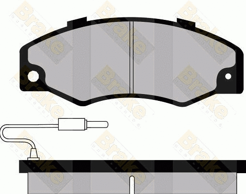 Kit de plaquettes de frein, frein à disque Brake ENGINEERING PA436