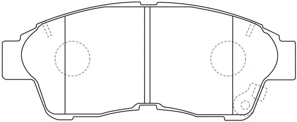 Kit de plaquettes de frein, frein à disque FIT FP0562