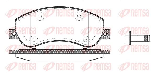 Kit de plaquettes de frein, frein à disque REMSA 1250.00