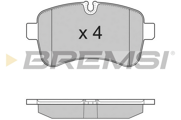 Kit de plaquettes de frein, frein à disque BREMSI BP3315TR