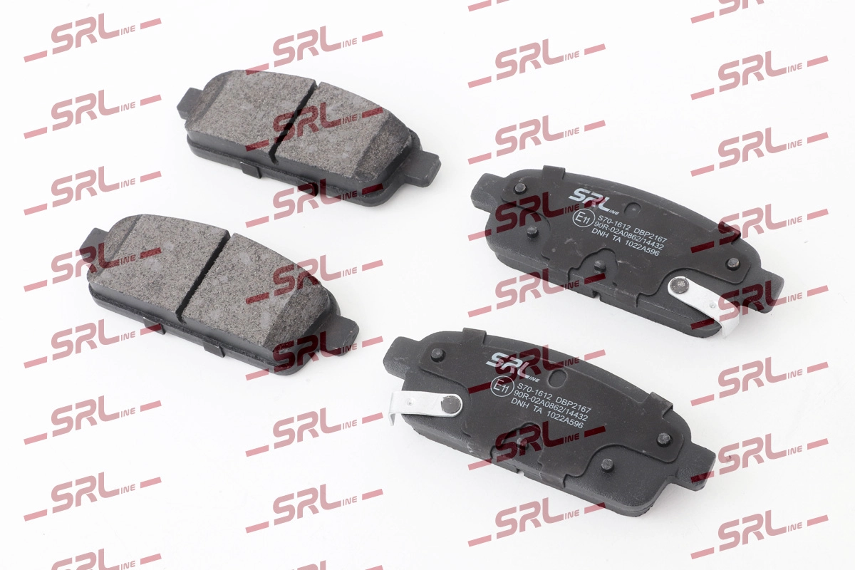 Kit de plaquettes de frein, frein à disque SRLine S70-1612