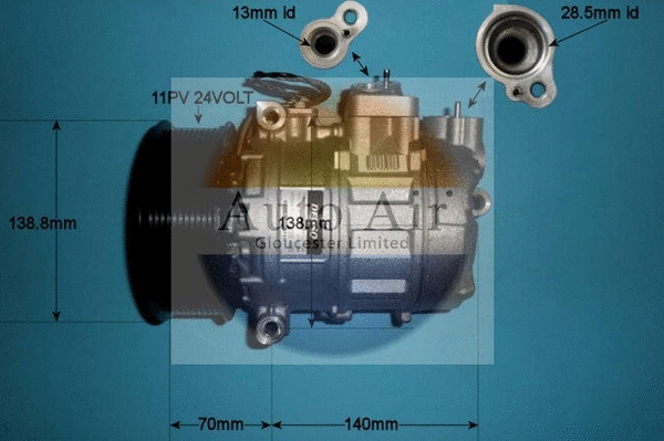 Compresseur, climatisation AUTO AIR GLOUCESTER 14-0311