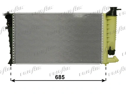 Radiateur, refroidissement du moteur FRIGAIR 0108.3063