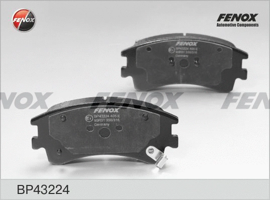 Kit de plaquettes de frein, frein à disque FENOX BP43224